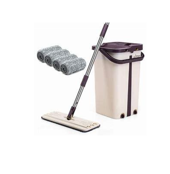 Комплект для влажной уборки ведро и швабра с отжимом Easy Mop