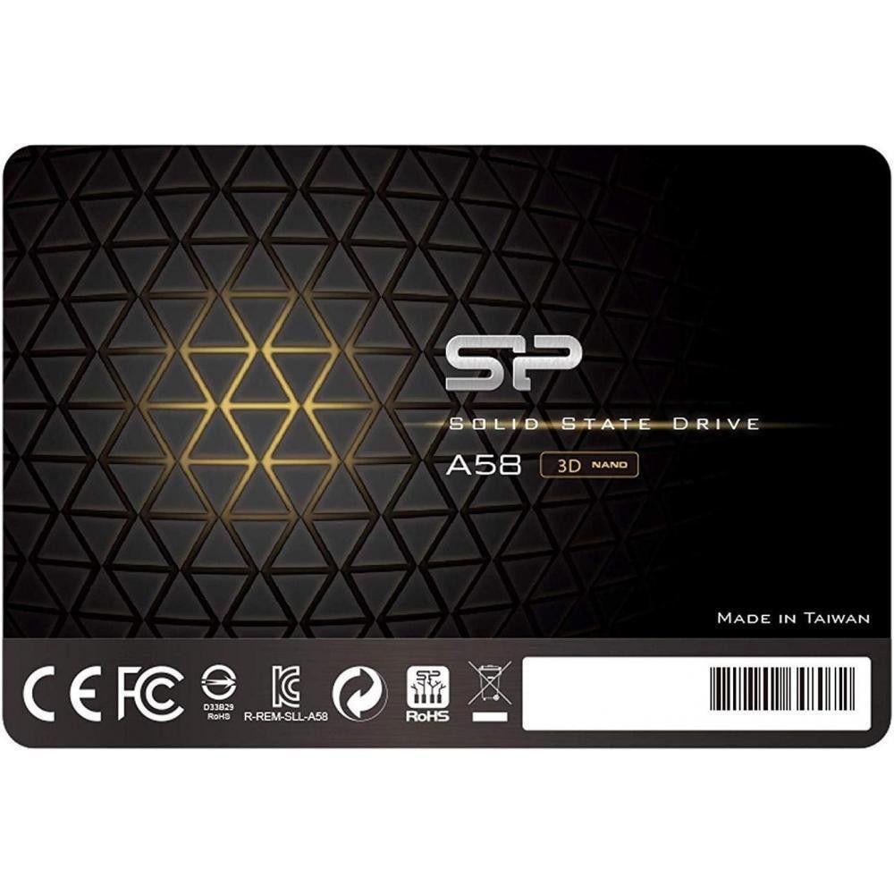 SSD-накопитель Silicon Power A58 128 Gb SATA3 2,5" TLC 510/480 MB/s (SP128GBSS3A58A25) - фото 1