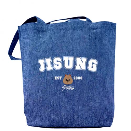 Шоппер Jisung Stray Kids 37x41 см Джинс (12846456-61-182223)