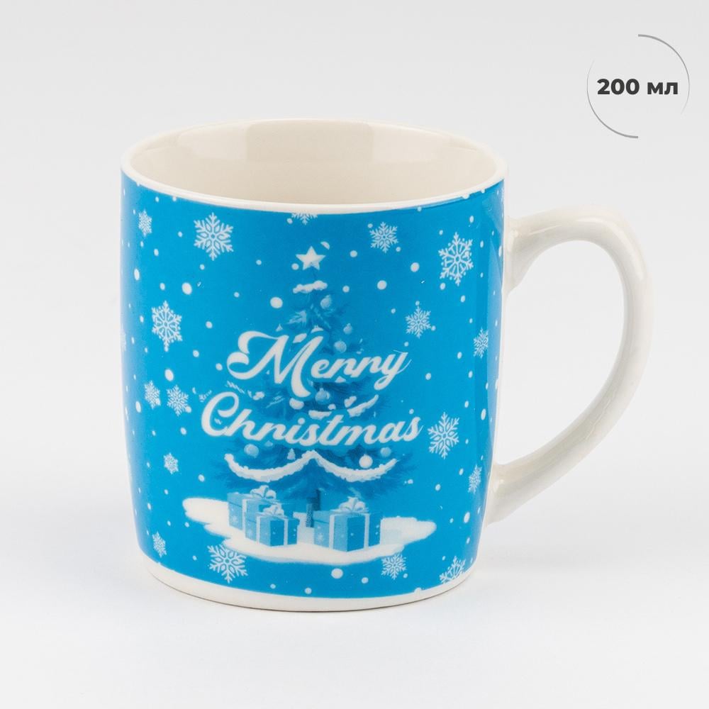 Чашка з ложечкою Зимові свята 200 мл (9250-016) - фото 4