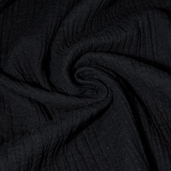 Ткань плательная IDEIA Муслин крэш 1,35 м Графитовый (2200004223902)