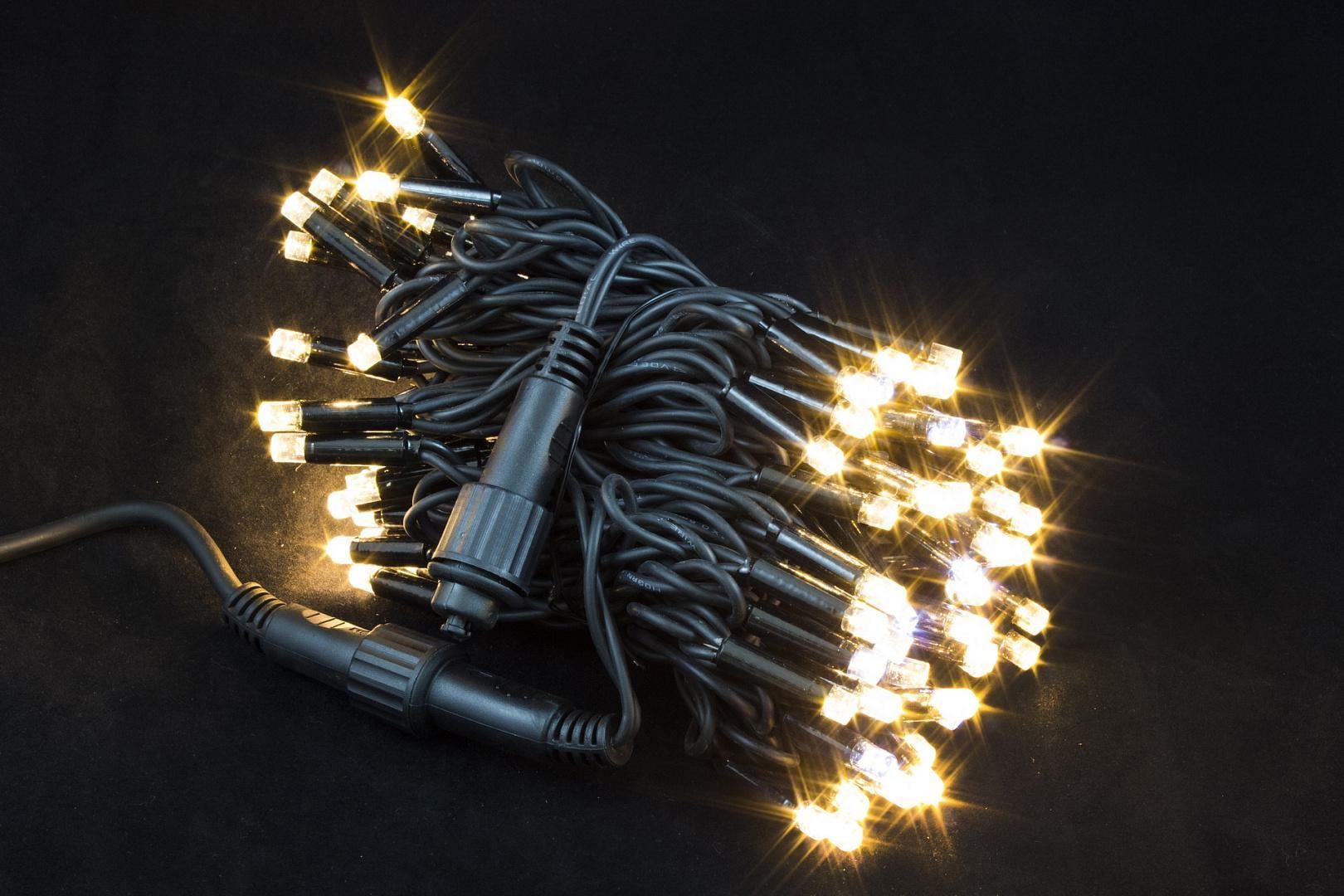Гирлянда уличная нить с мерцанием Laplandia от сети каучуковый провод 10 м 100 LED Тепло-белый