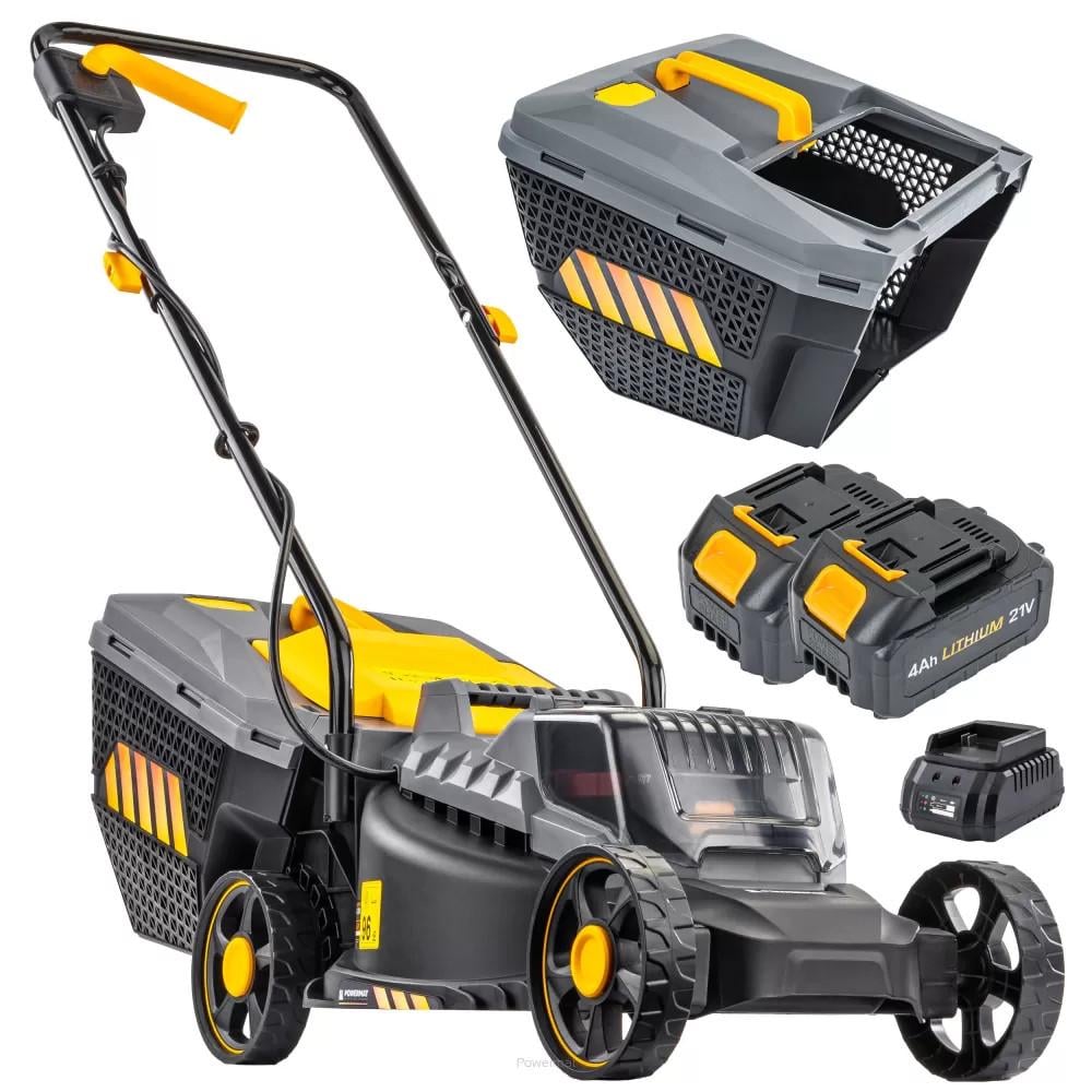 Газонокосарка акумуляторна бездротова Powermat PM-KSA-20M 2596852391 20 В 32 см