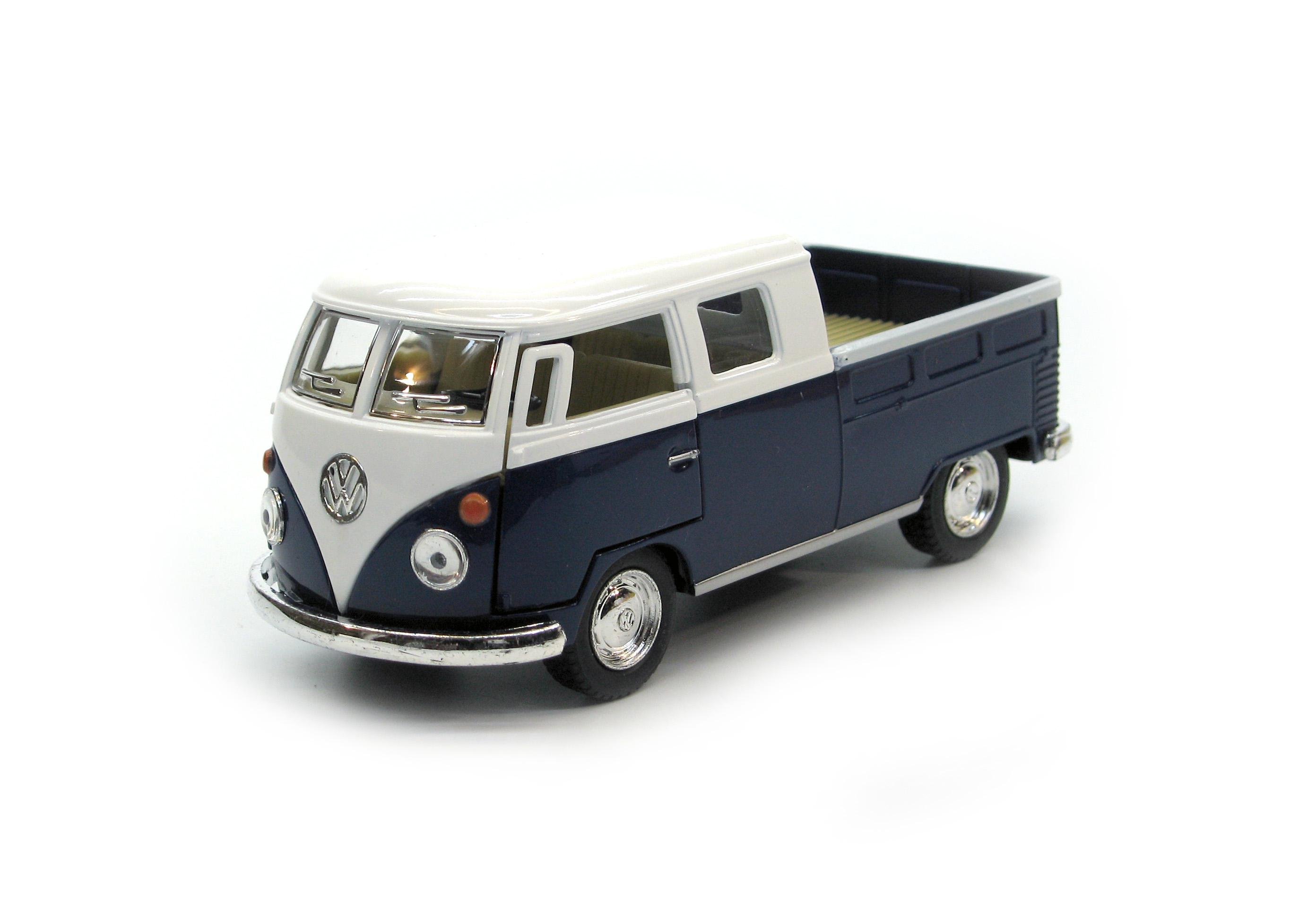 Машинка Kinsmart металева KT5387W Volkswagen Bus Double Cab Pickup 1963