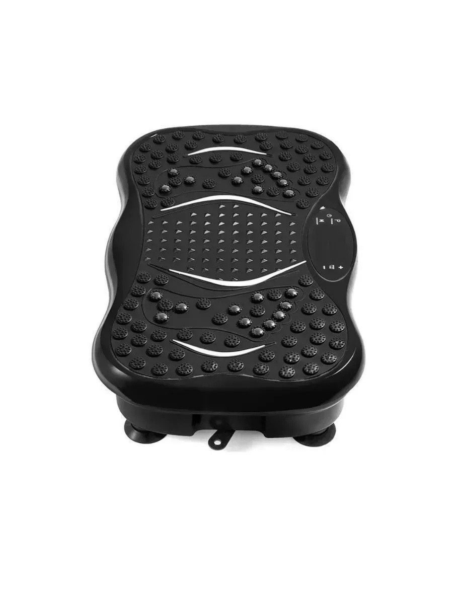 Тренажер с виброплатформой и эспандерами для похудения 99 режимов до 150 кг черный (4635742964) - фото 6