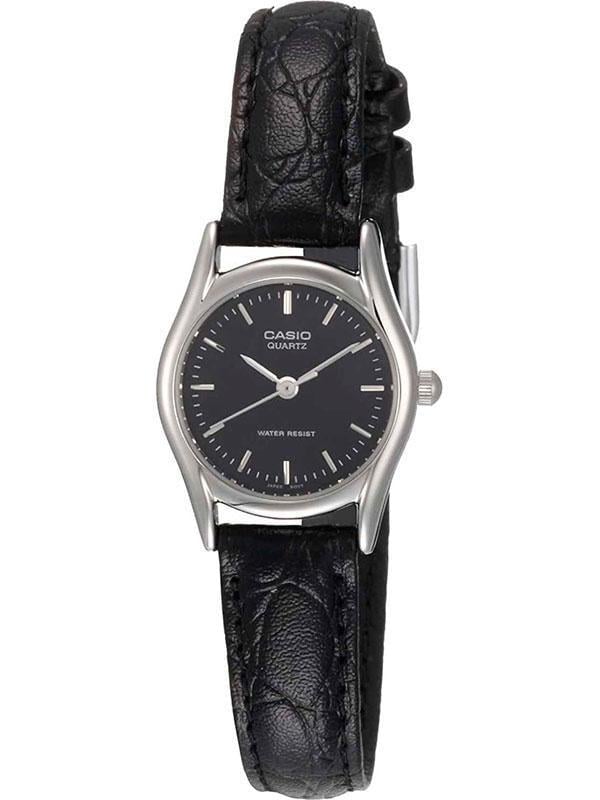 Наручные часы женские Casio LTP-1094E-1A Timeless Collection Lady Timeless Collection с черным циферблатом Наручные часы женские Casio LTP-1094E-1A Timeless Collection Lady Timeless Collection с черным циферблатом