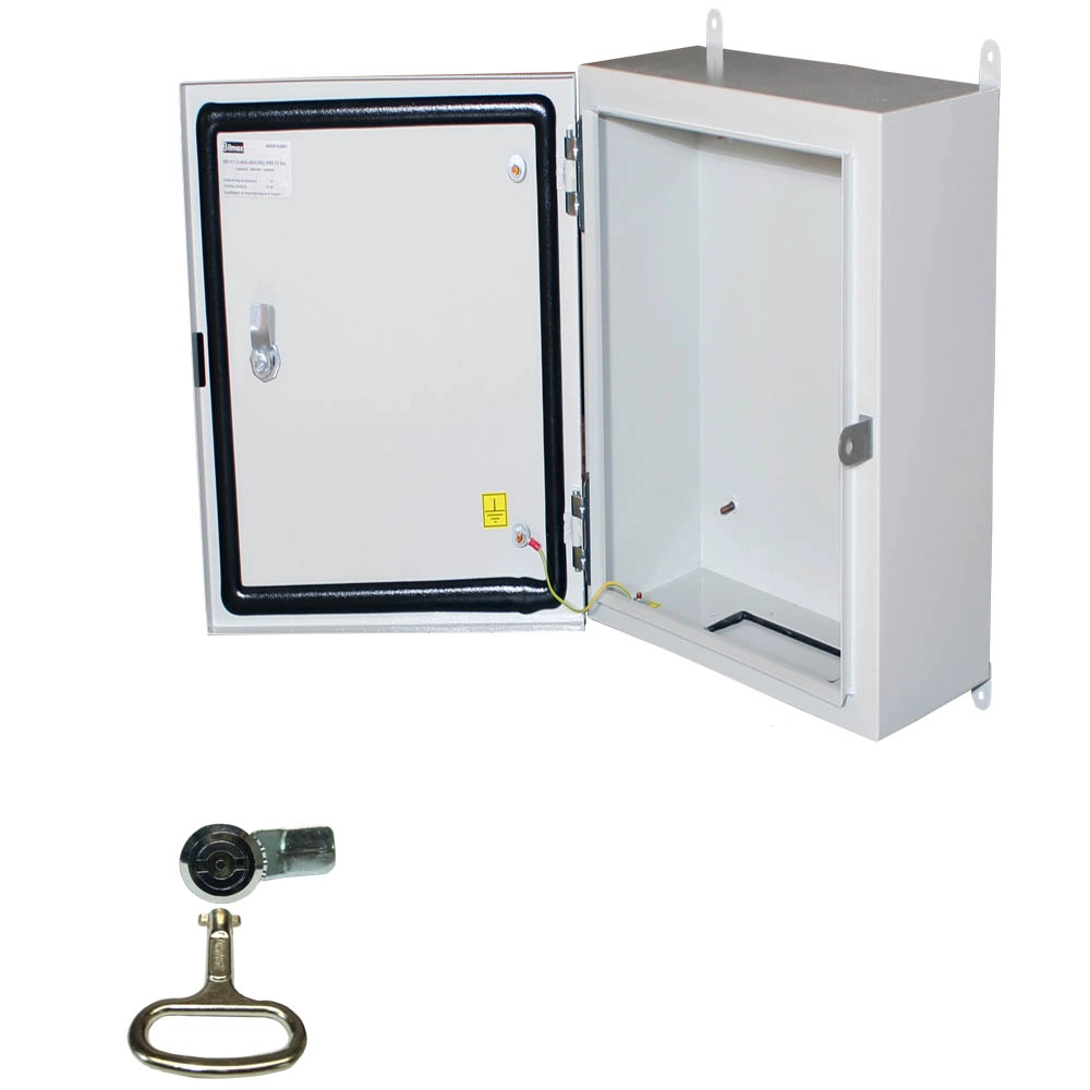 Бокс монтажный навесной BW t=1,2 IP65 У2 без панели с металлическим замком 400х500х220 мм (Б00052726)