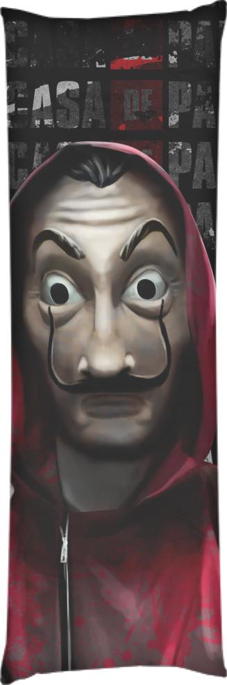 Подушка дакимакура Бумажный Дом 01 50х150 см (14106946)