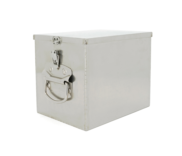 Корпус для збирання акумуляторів VOLTRONIC з нержавіючої сталі 235x185x205 мм Silver (LIBOX235)