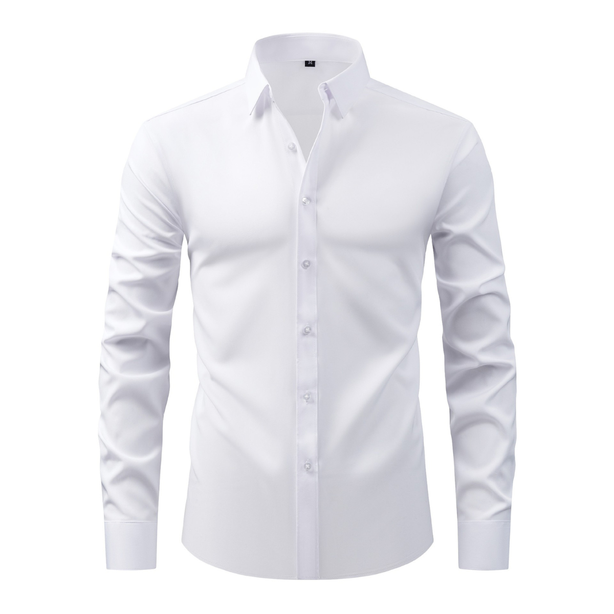 Рубашка мужская SlimFit классическая с длинным рукавом XS/S Белый (3651)