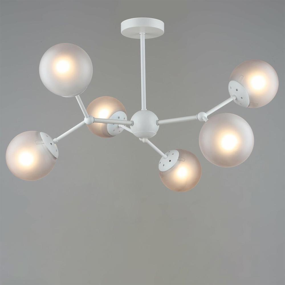 Люстра стельова молекула Light House SRS-19650/6 WT Білий