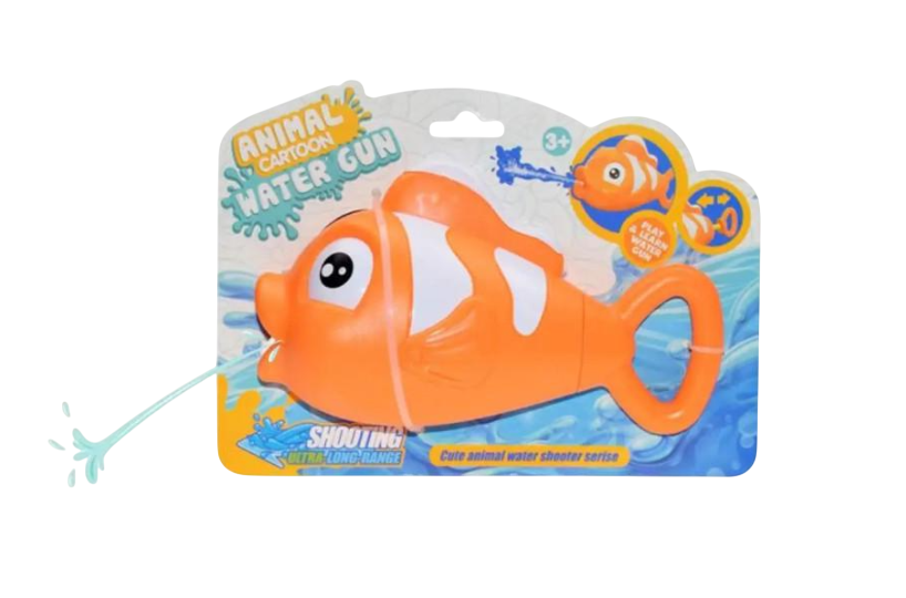 Дитячий водний пістолет Bambi Рибка 1677 18 см Помаранчевий (RLT29601s38720)