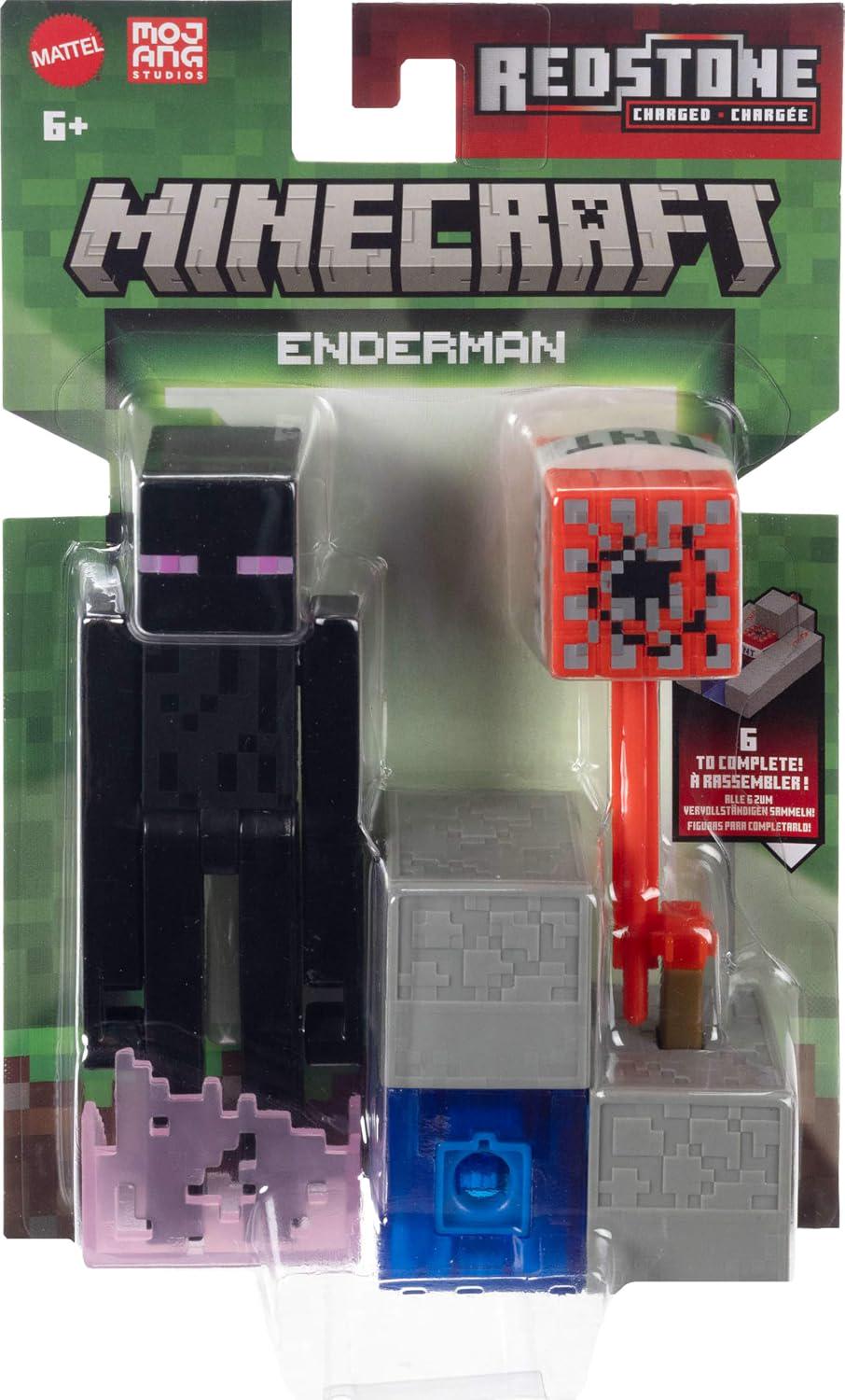 Фигурка Mattel Minecraft Эндермен с аксессуарами (JJR88)