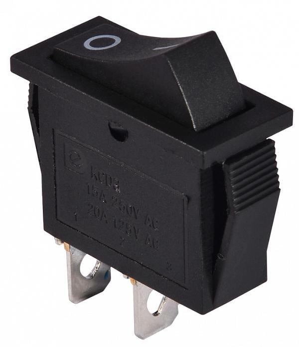 Переключатель одноклавишный АСКО-УКРЕМ KCD3-101 B/B Черный (27878460)