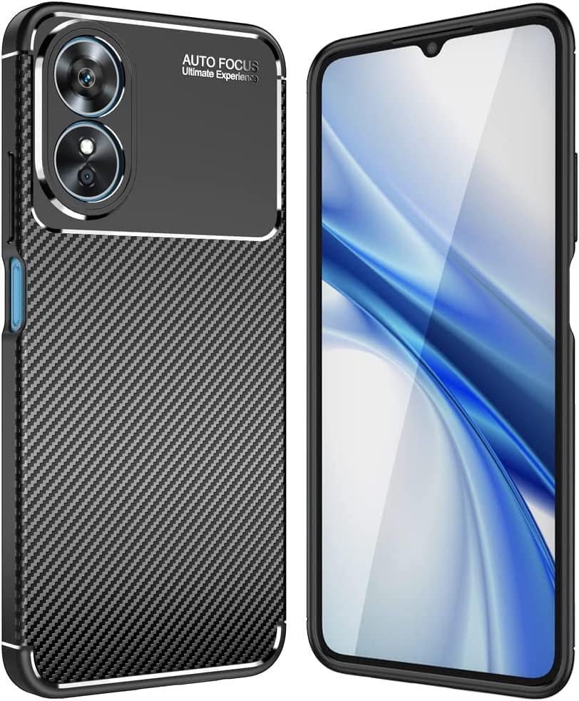 Чехол накладка Autofocus Carbon OPPO A17 Black (30755-2B)