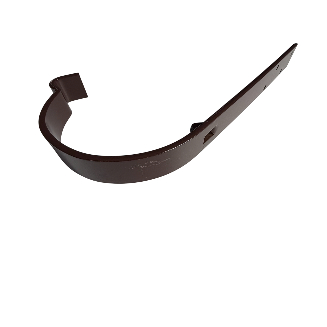 Держатель желоба длинный водосточный усиленный Alpine 125/90 мм мм Шоколадно-коричневый (RAL 8017)