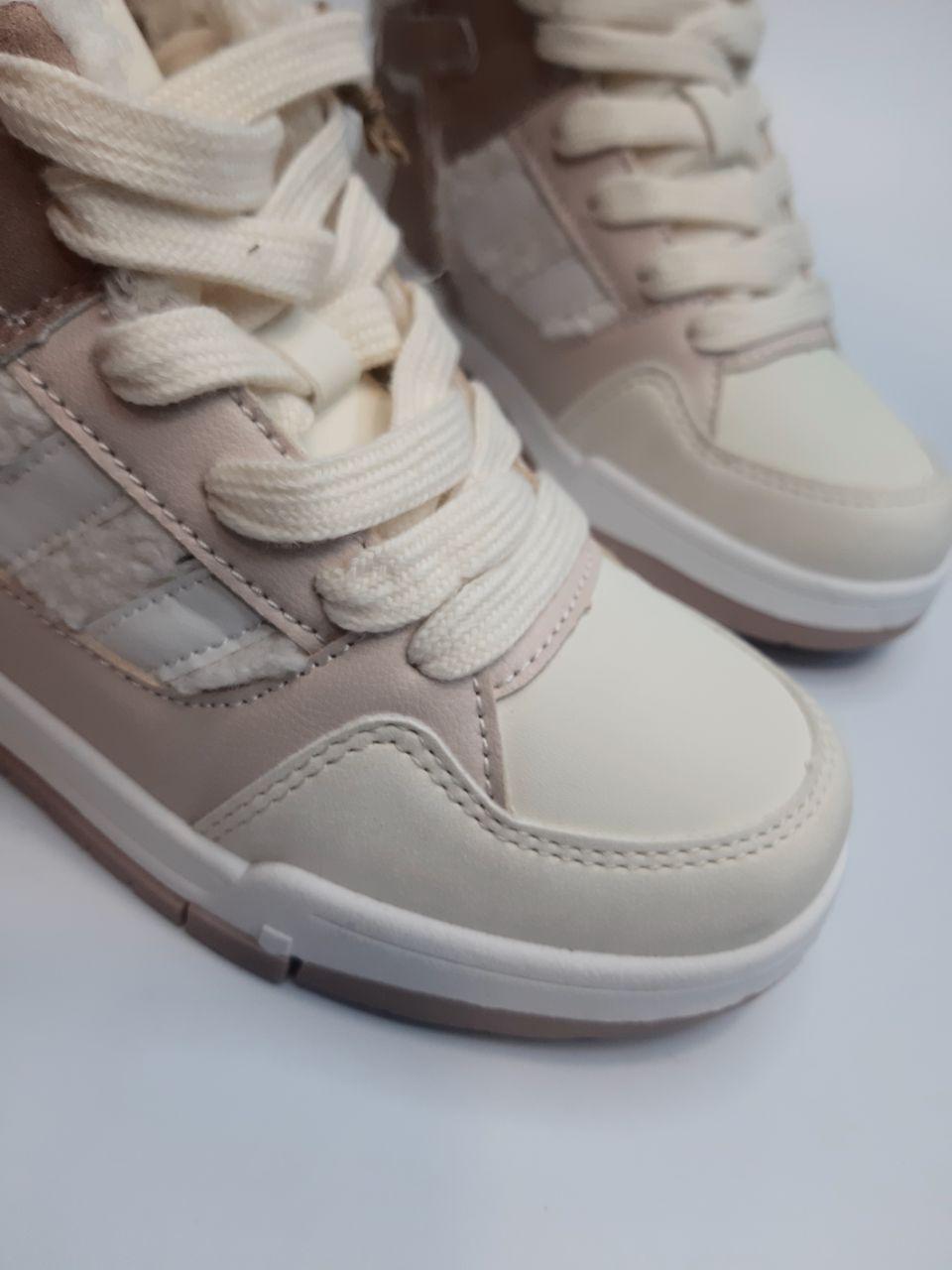 Кросівки демісезонні для дівчинки American Club р. 36 23,7 см Бежевий (198 beige) - фото 3 Кросівки демісезонні для дівчинки American Club р. 36 23,7 см Бежевий (198 beige) - фото 3