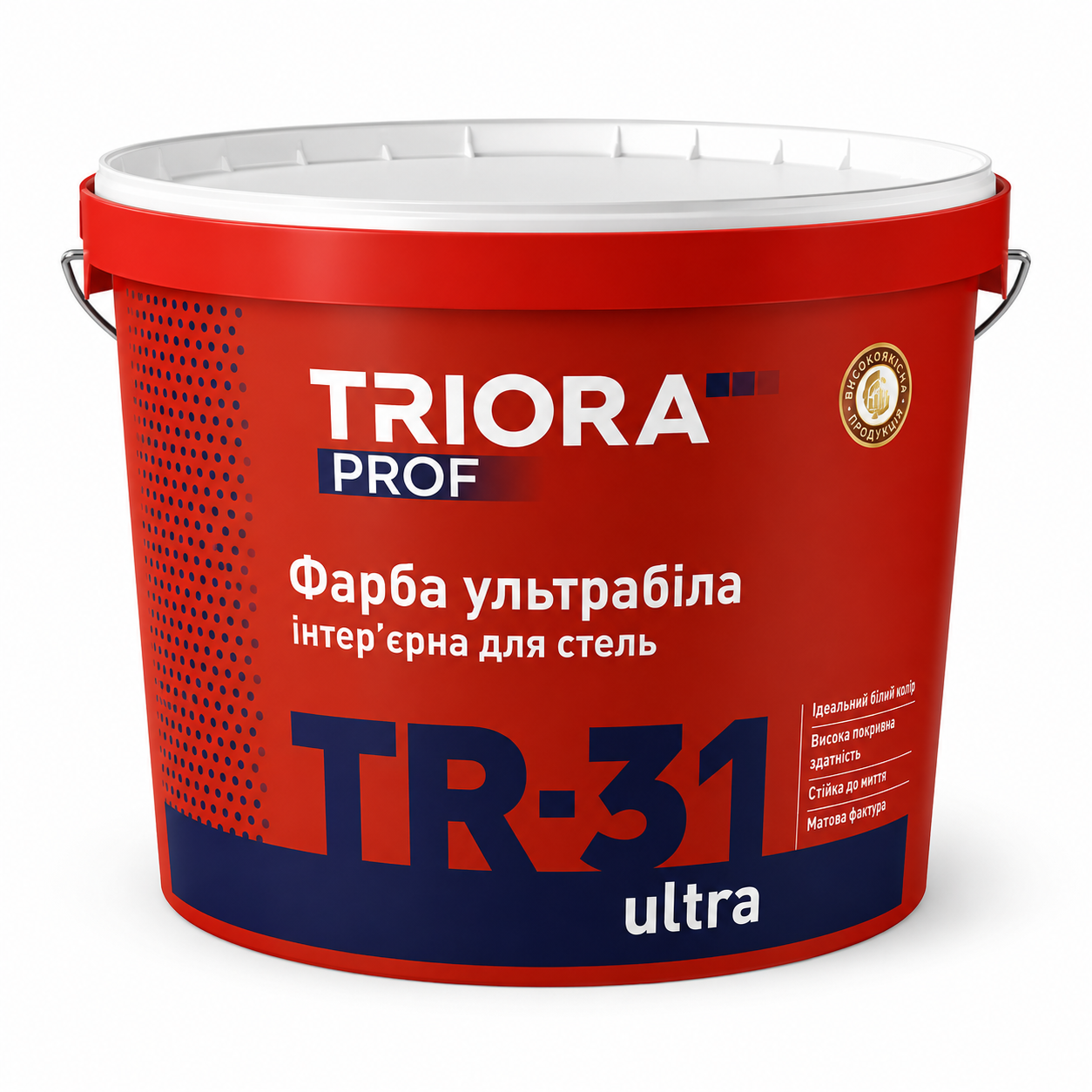 Краска интерьерная ультрабелая для потолков TRIORA TR-31 Ultra 5 л (3150871328)
