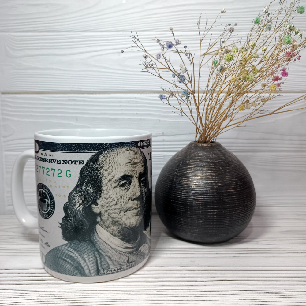 Кружка большая керамическая "Доллар" 1 л - фото 8 Кружка большая керамическая "Доллар" 1 л - фото 8