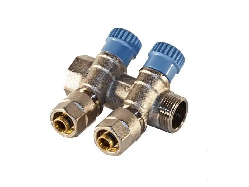 Колектор Valsir на два виводи з вентилями подача 3/4" х 2 мм х 16 мм (558646142)