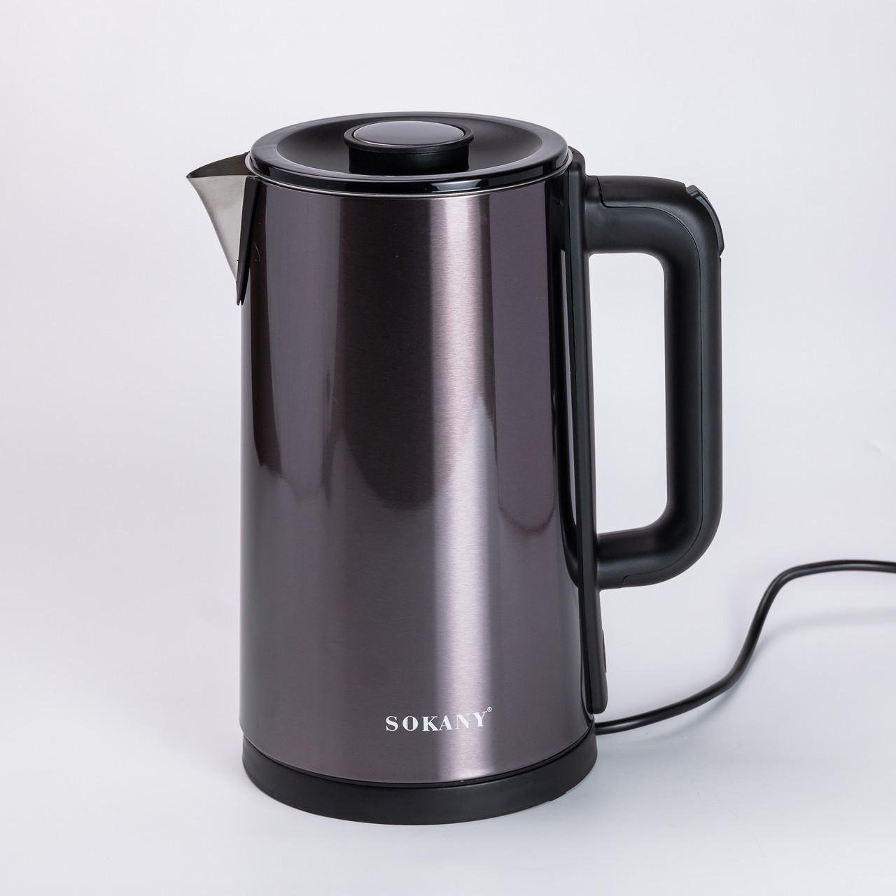 Електрочайник дисковий Sokany SK-09018 3 л 2000 Вт Малахіт (2739589332) - фото 3 Електрочайник дисковий Sokany SK-09018 3 л 2000 Вт Малахіт (2739589332) - фото 3