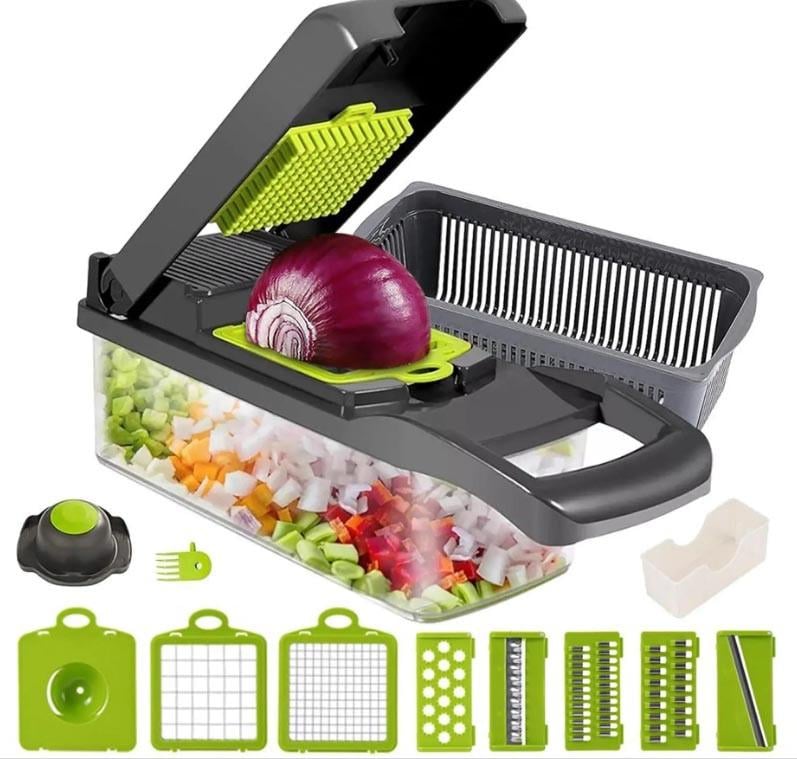 Мультислайсер ручной Kitchen Ideas Veggie Slicer HA-347 14в1 с контейнером (2137656366)