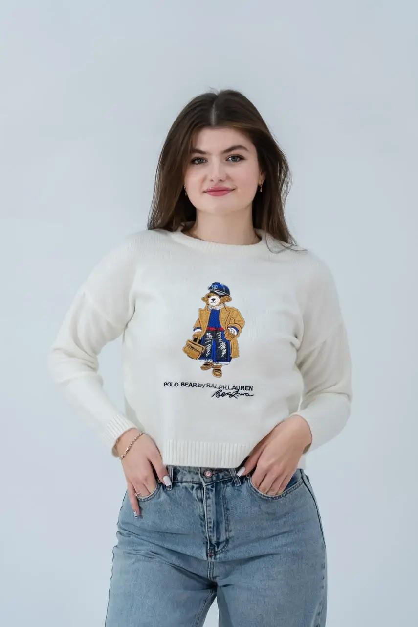 Светр жіночий Polo Ralph Lauren Bear PLF-3172WT M - фото 2 Светр жіночий Polo Ralph Lauren Bear PLF-3172WT M - фото 2