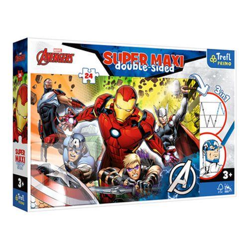 Пазлы/раскраска Итого сильнее Марв элементов Мстители 24 элементов Super Maxi (2987465990)