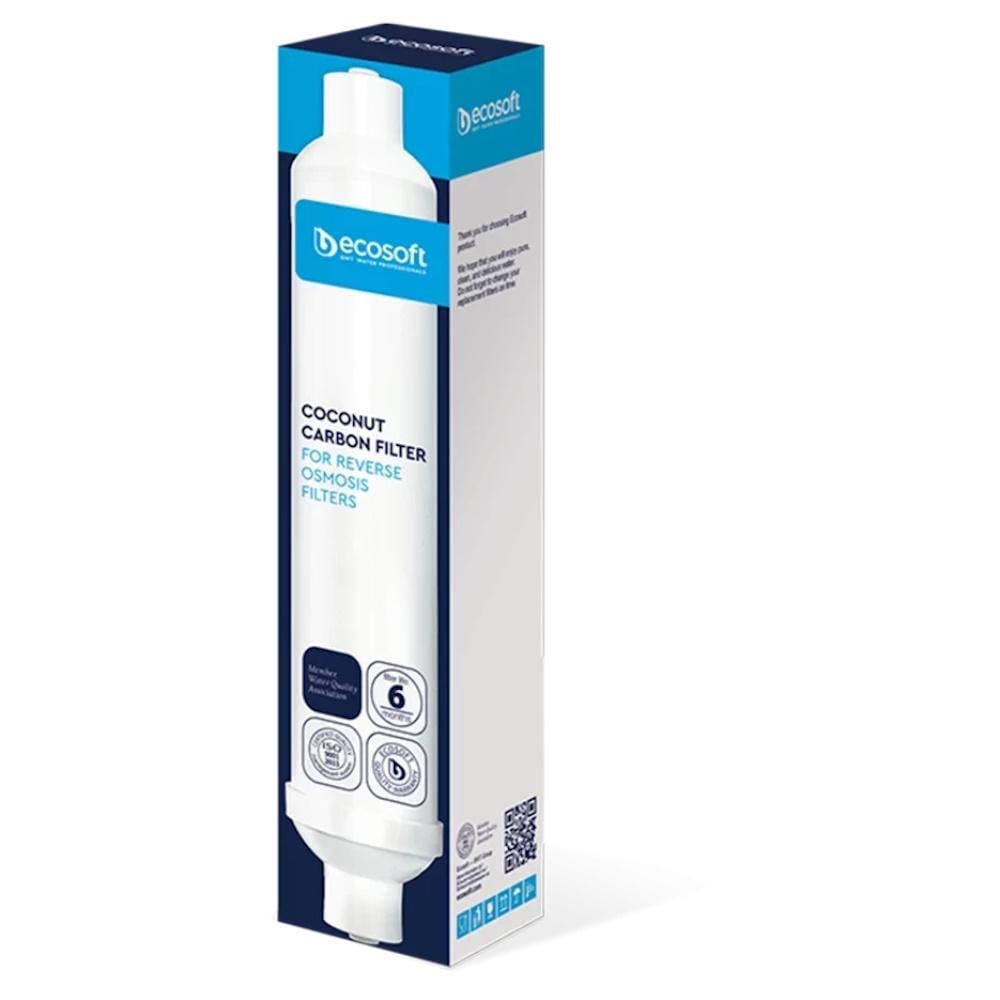 Постфільтр вугільний Ecosoft CHV2010ECOPKG для фільтрів зворотного осмосу (AKD33115)