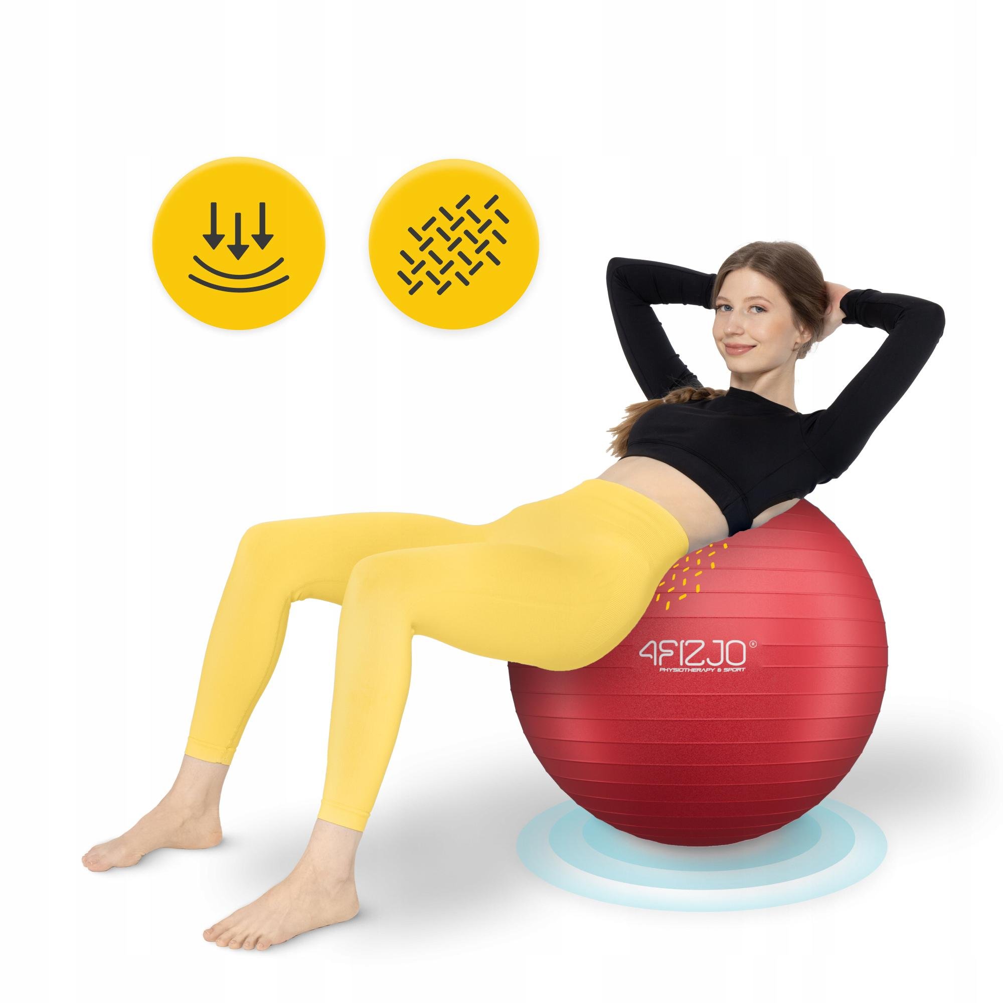 Мяч для фитнеса 4fizjo Anti-Burst 85 см Red (P-5907739316387) - фото 7 Мяч для фитнеса 4fizjo Anti-Burst 85 см Red (P-5907739316387) - фото 7