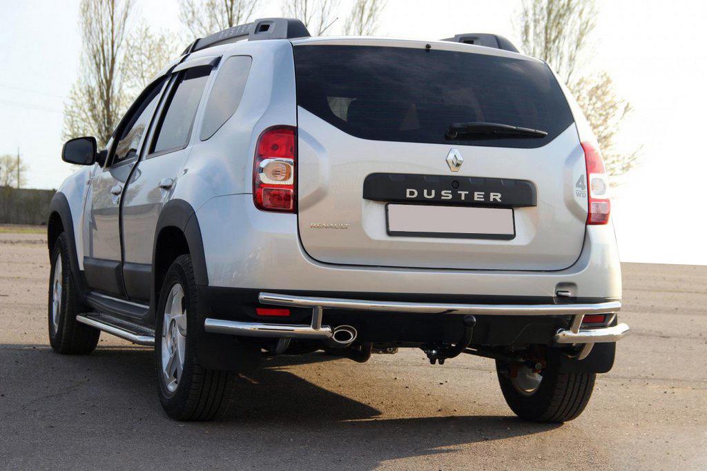 Задняя дуга AK005-Special CAN для Dacia Duster 2008-2018 гг. нержавеющая сталь Хром