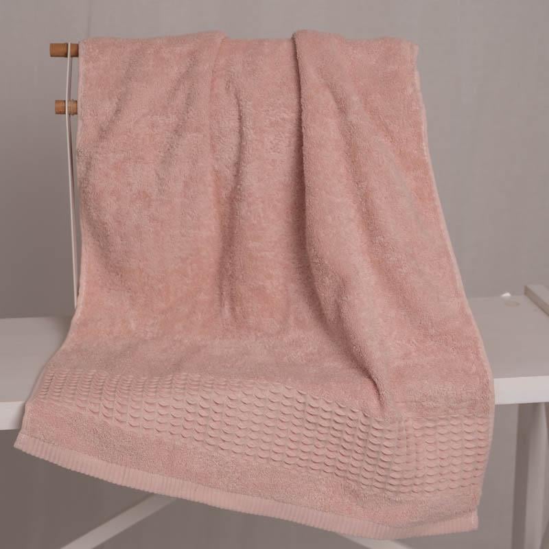 Полотенце банное Домашний шарм 140х70 см Светло-розовый (88347)