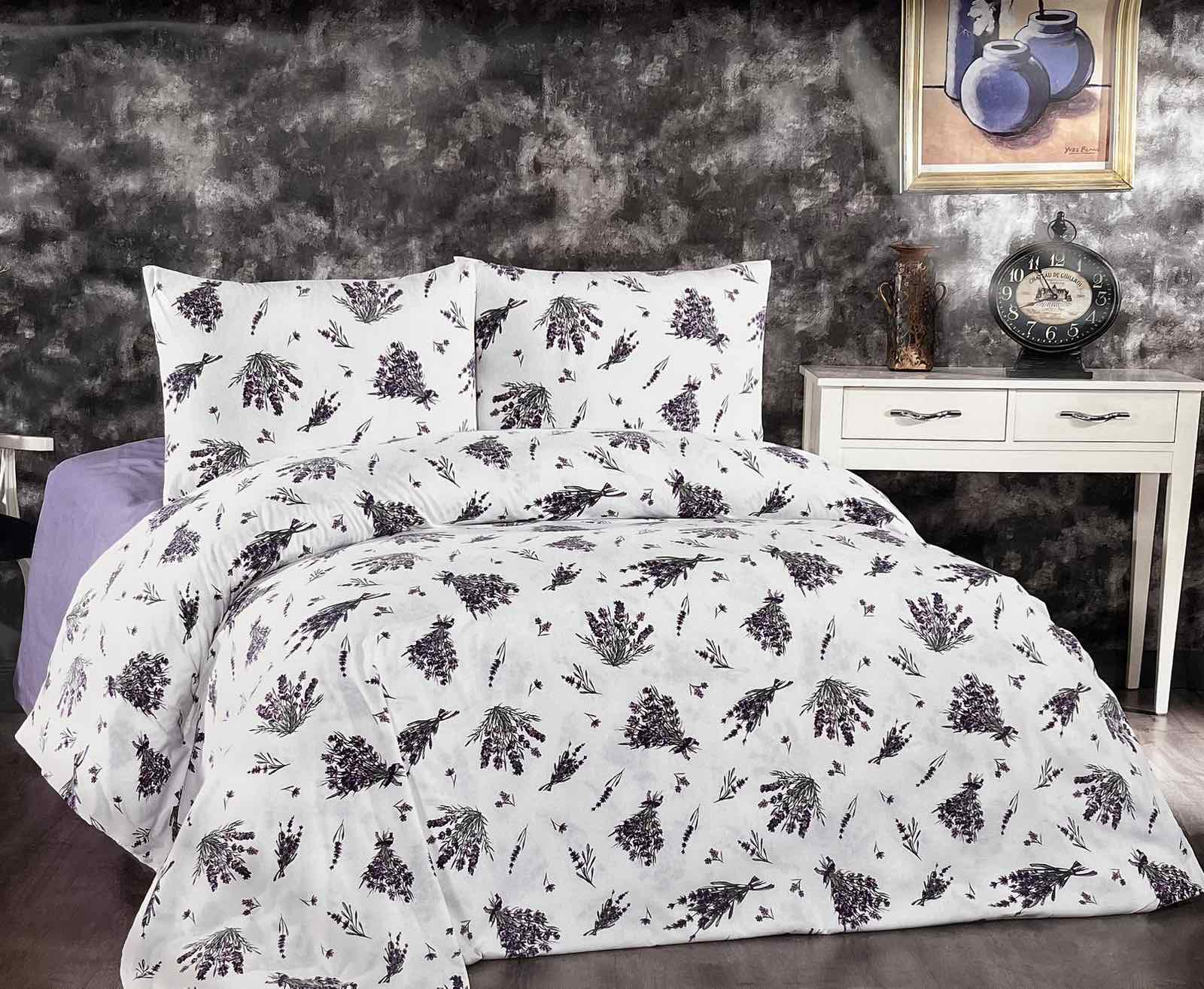 Комплект постільної білизни BELIZZA Lavander фланель 160x220 см (CN29107)