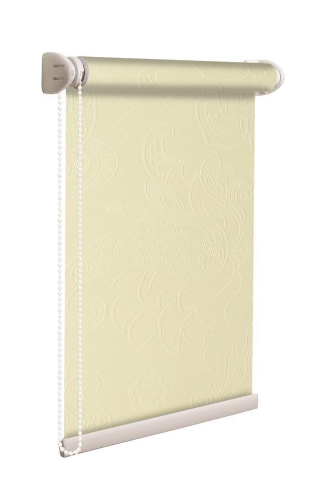 Рулонная штора NewTex Дели LUX 94х165 см Ванильный (2070)