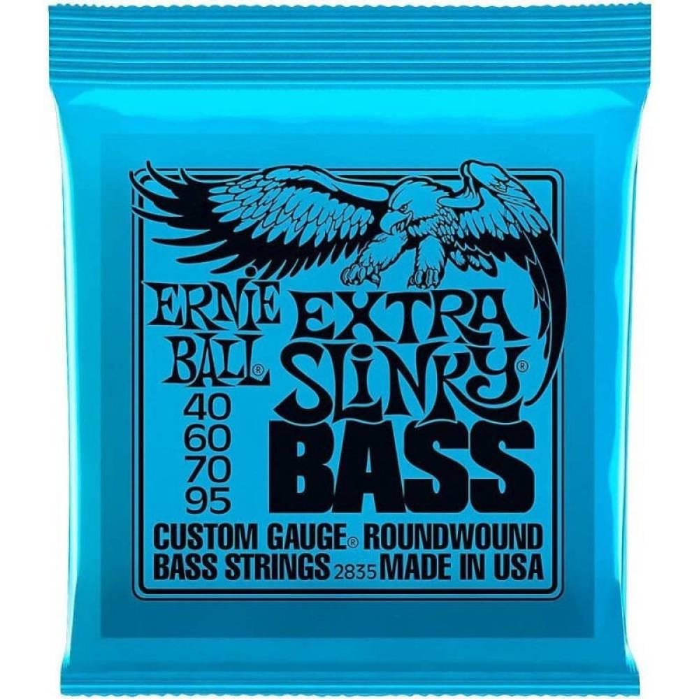Струны для 4-струнной бас-гитары Ernie Ball 2835 Extra Slinky Bass 40-95 (35958317)
