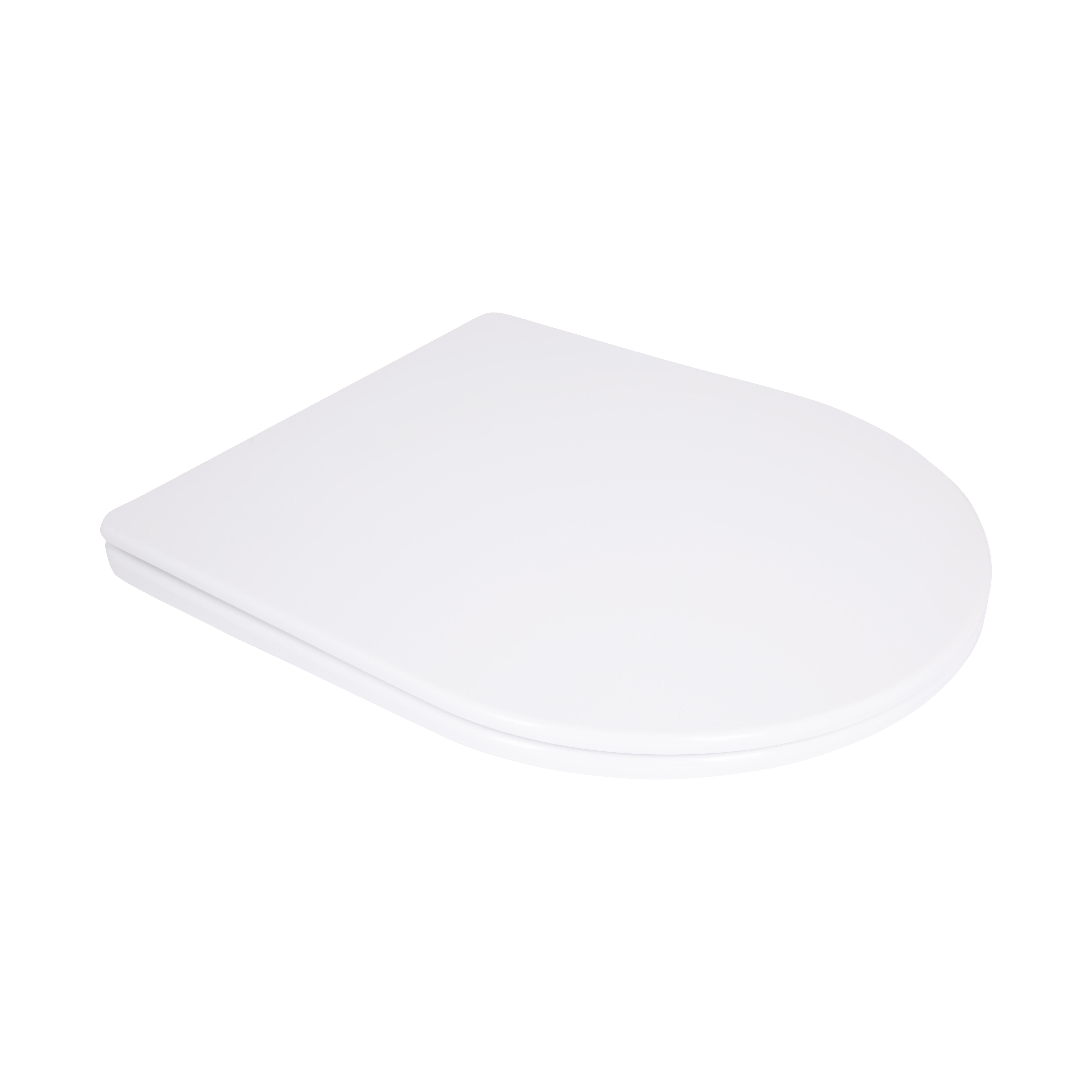 Сиденье для унитаза Qtap Jay 640/Swan 640 Slim Duroplast/Quick Release с микролифтом 422x360x30 мм White (QTSC179W48699)