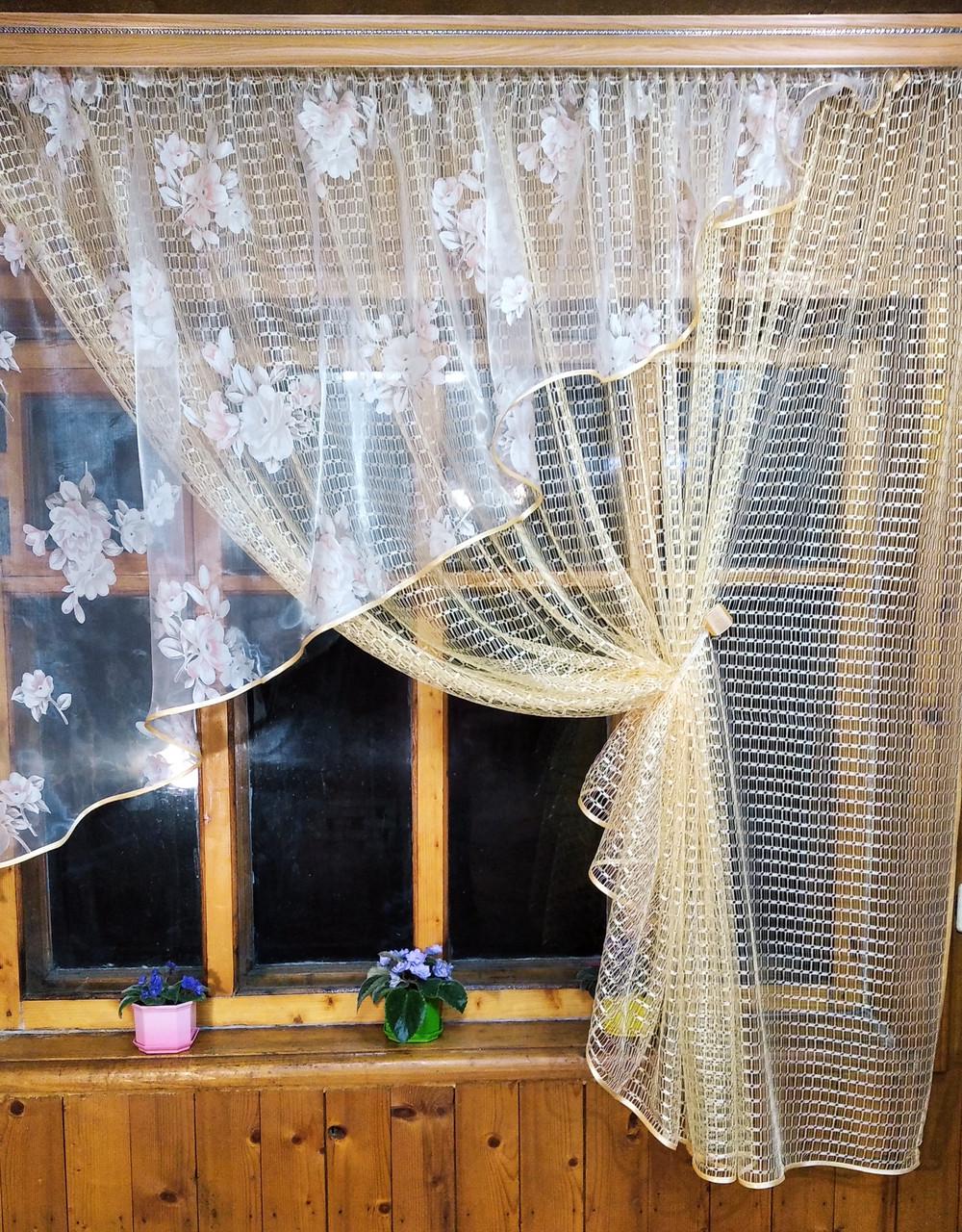 Шторы Фаина левая Абрикосовый бекет (963442224) - фото 2 Шторы Фаина левая Абрикосовый бекет (963442224) - фото 2