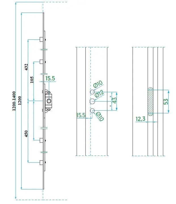 Привід поворотний VORNE SP1200 1200-1400 мм (V.0103.0602) - фото 2 Привід поворотний VORNE SP1200 1200-1400 мм (V.0103.0602) - фото 2