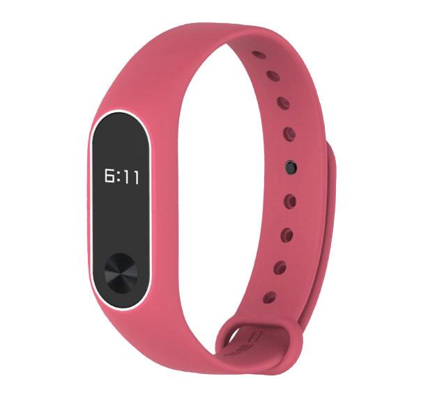 Силиконовый ремешок Primo для фитнес-браслета Xiaomi Mi Band 2 Pink/White (441442278) - фото 2