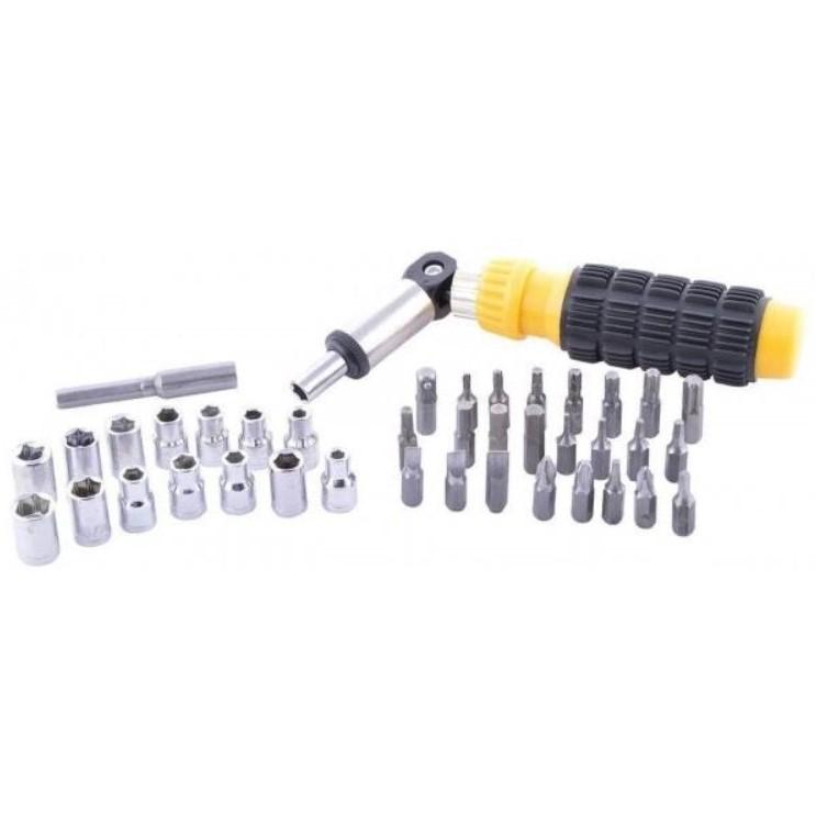 Набір торцевих головок 41 Piece Bit Socket Set з насадками та тріскачкою у валізі (14269909) - фото 6