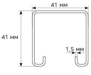 Профіль монтажний Kripter 3D 41x41x1,5 мм (17414115) - фото 3 Профіль монтажний Kripter 3D 41x41x1,5 мм (17414115) - фото 3