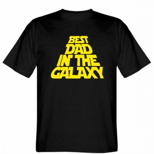 Футболка мужская Gildan Best dad in the galaxy 2XL Черный (19277031-2-45232-XXL)