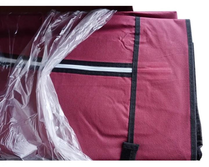 Тканный шкаф складной на 3 секции 130х45х175 см Burgundy (HCX-88130) - фото 5 Тканный шкаф складной на 3 секции 130х45х175 см Burgundy (HCX-88130) - фото 5