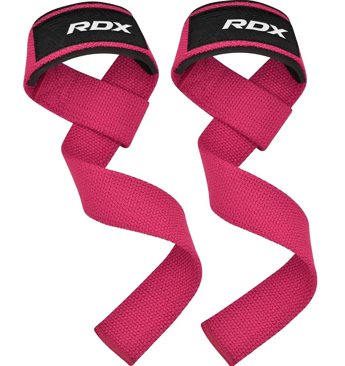 Лямки для тяги RDX W1 Gym Single Strap Plus Pink (WAN-W1P+)