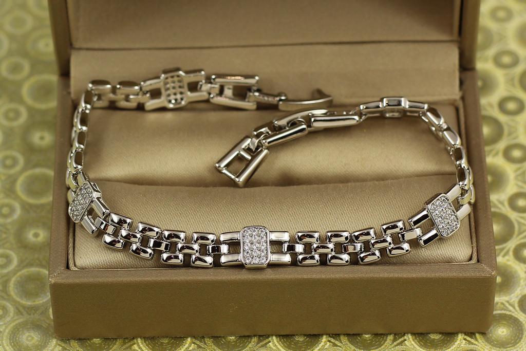 Браслет Xuping Jewelry Зодчий 19 см 6 мм Серебристый (29912516)