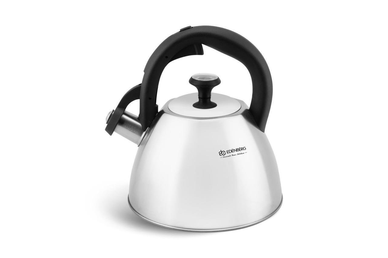 Чайник Edenberg 2 л из нержавеющей стали/свистк/контроль температуры (EB-8819) Чайник Edenberg 2 л из нержавеющей стали/свистк/контроль температуры (EB-8819)