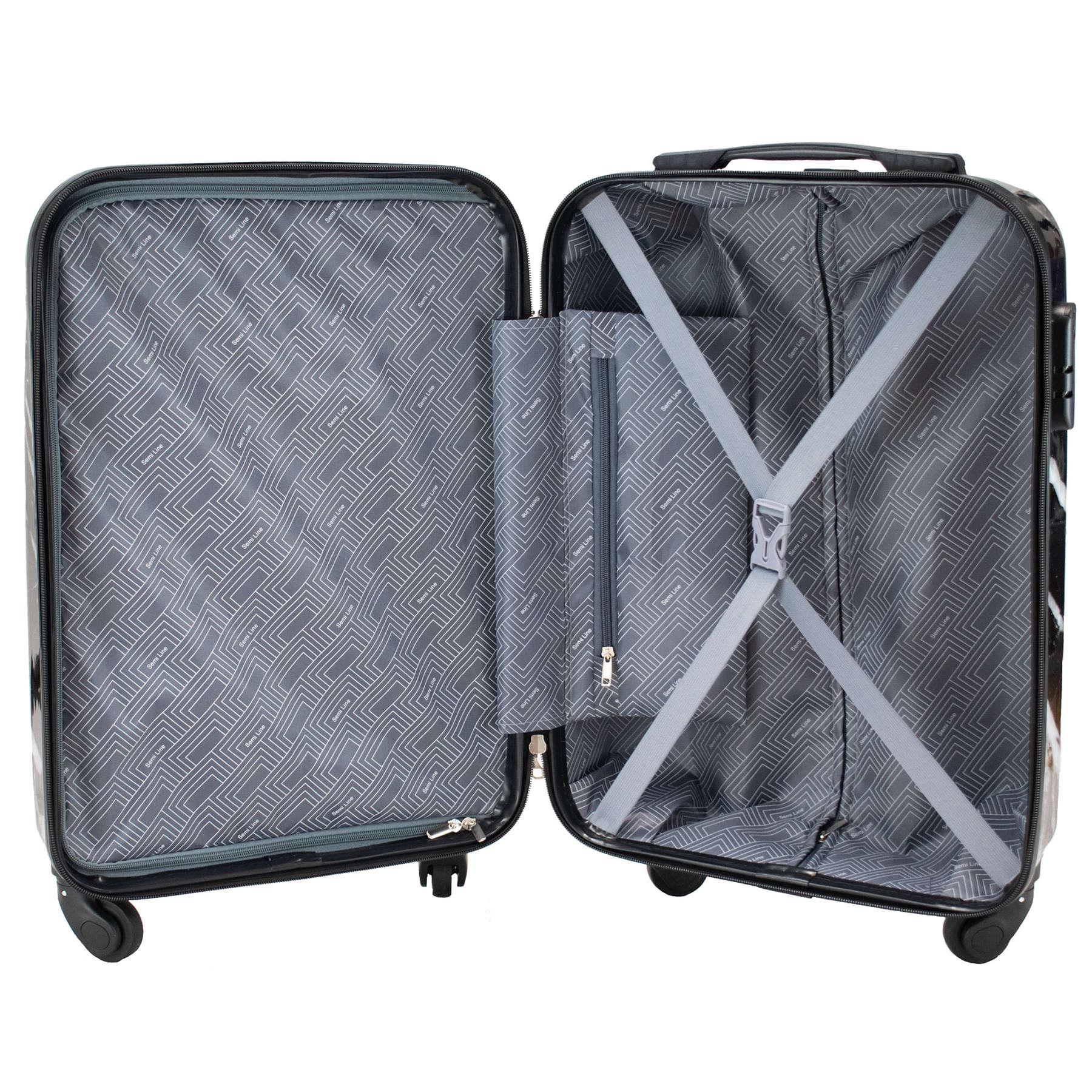 Валіза SEMI LINE 20" S Black Marble (T5730-1) - фото 6