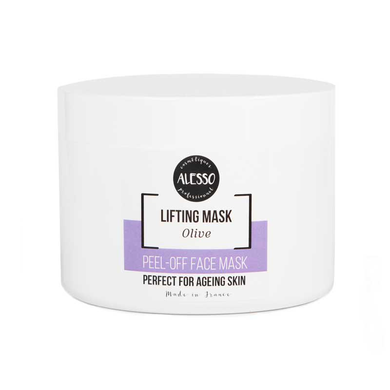 Альгинатная маска ALESSO Lifting Mask Olive с Оливой лифтинговая тонизирующая для всех типов кожи 200 г (3273629213435)