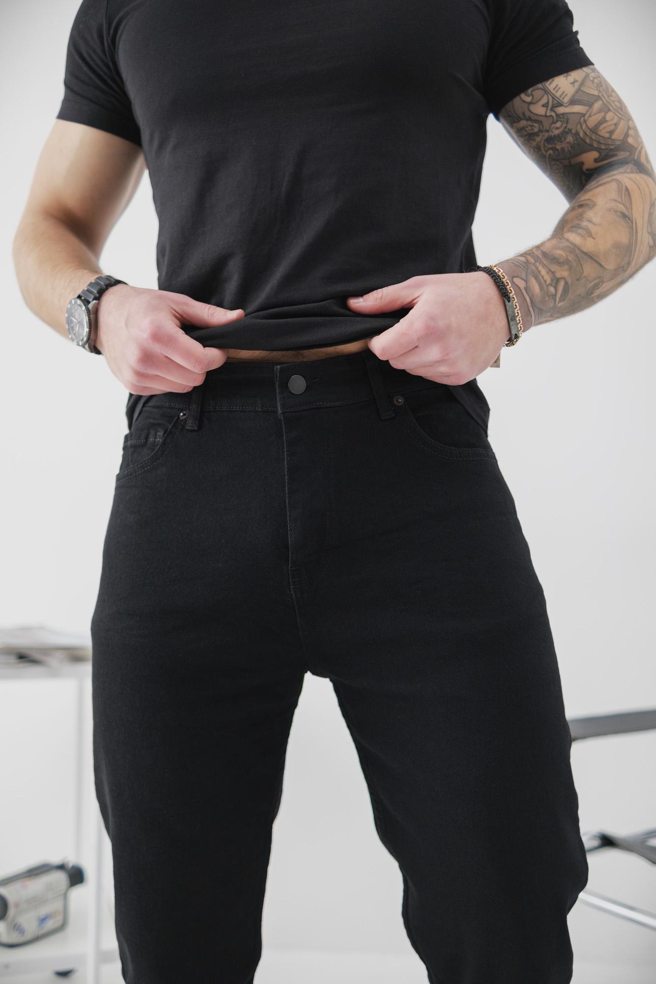 Джинсы мужские Regular Fit Without Karma р. 33 Черный (338049435) - фото 5