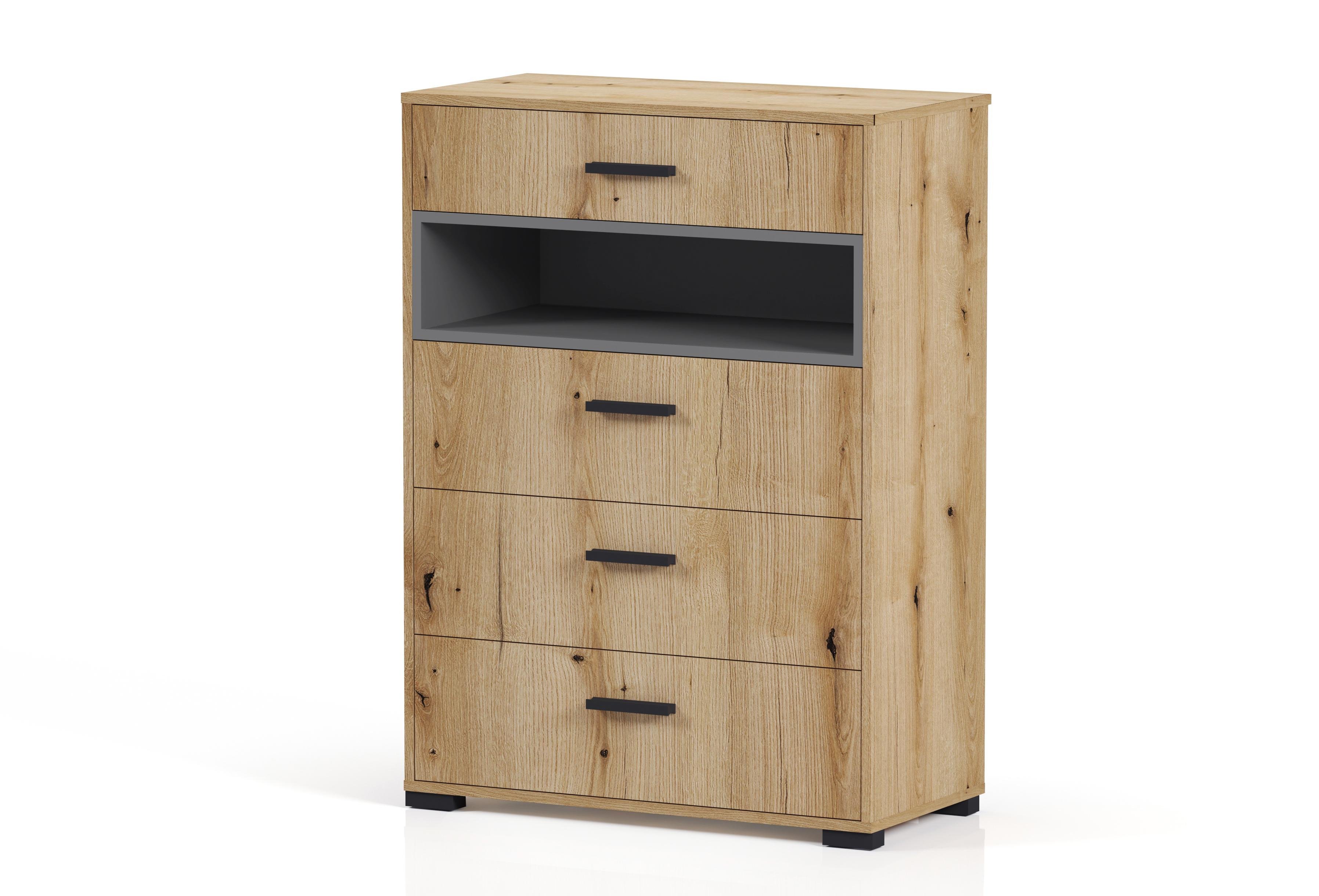 Комод Orange-Line Торін 800 Дуб Евок прибережний/Сірий графіт (408940)